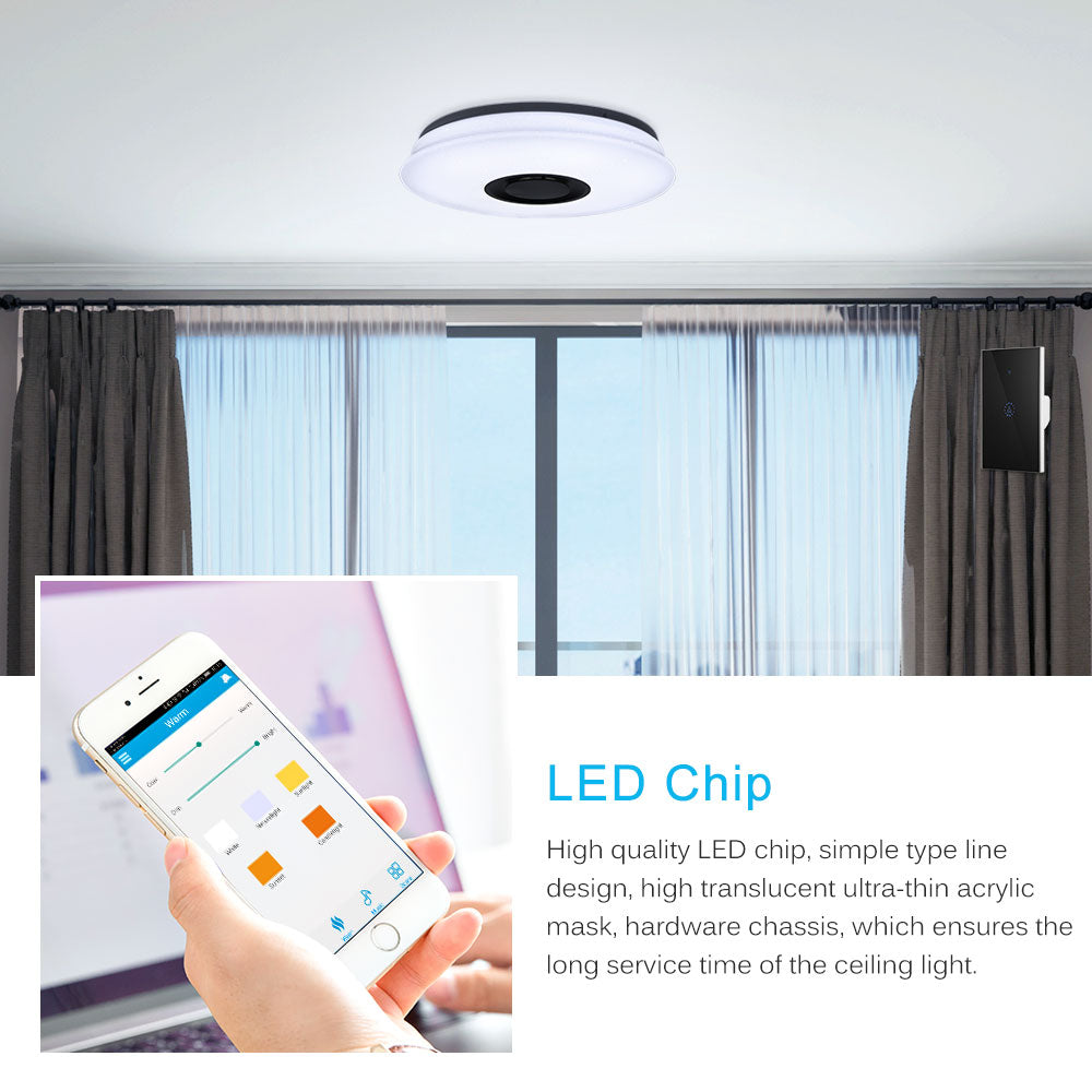 Smart Ceiling Light RGB - Music Reactive LED Lighting | Smart Glow Connect