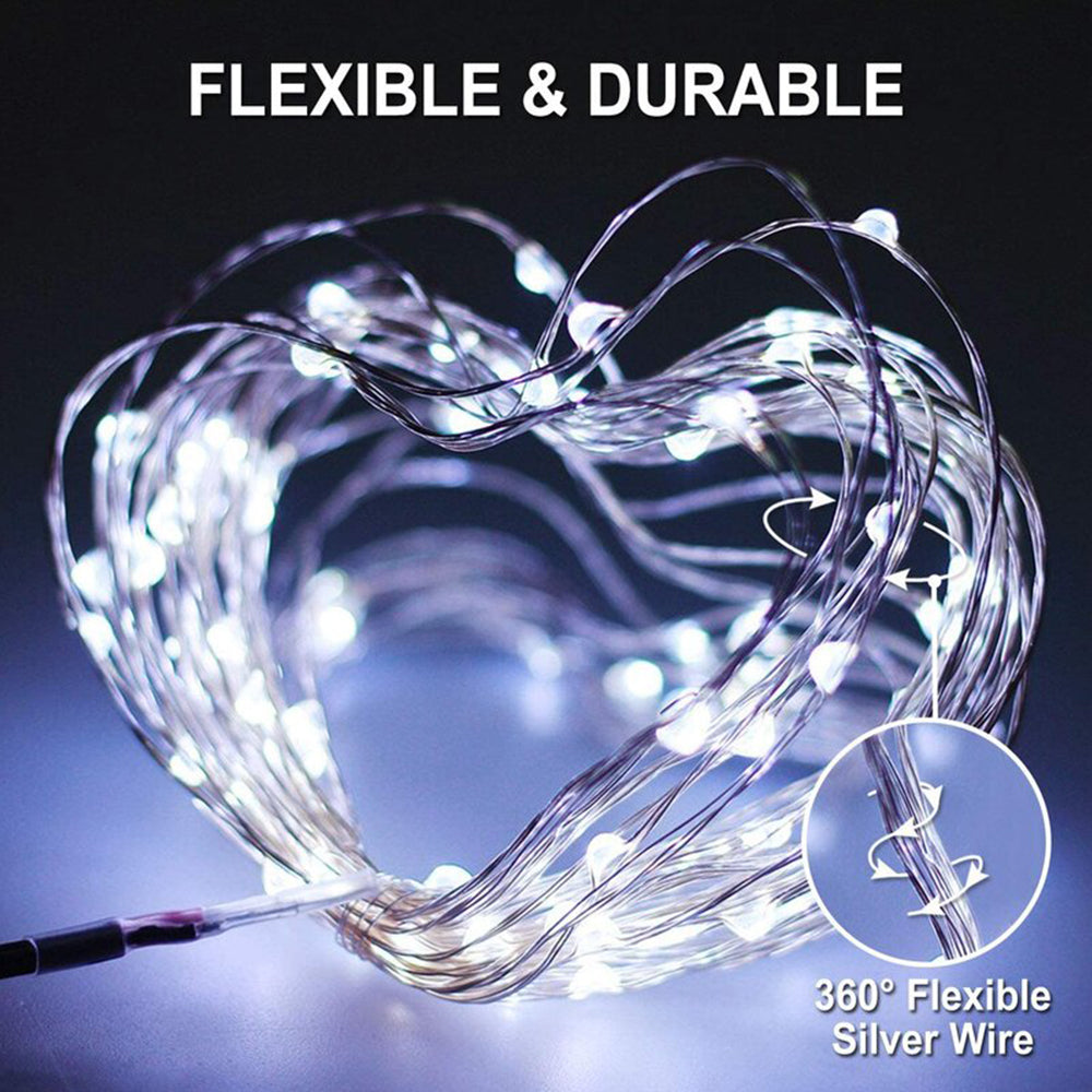 Outdoor Solar String - 22M Copper Wire LED Lights | Smart Glow Connect