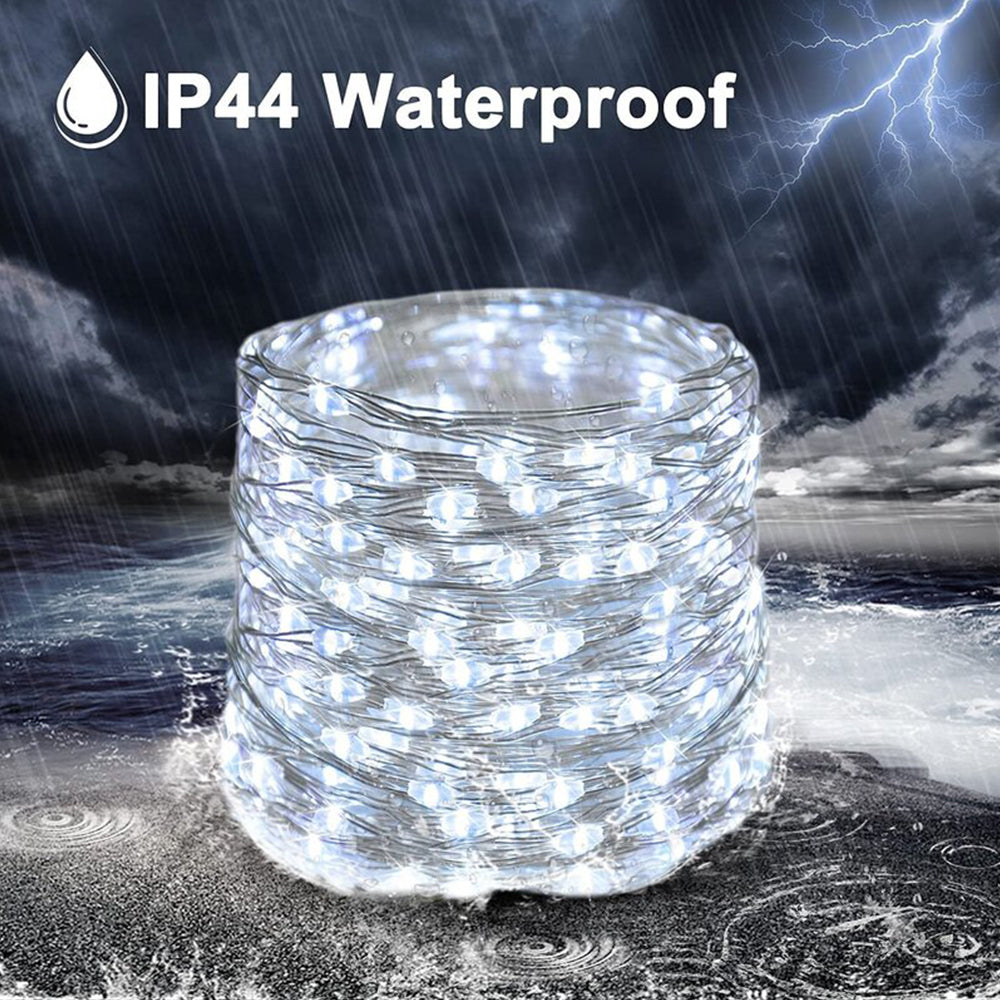 Solar Copper Wire String Lights - 22M Remote Control Outdoor Decorative | Smart Glow Connect
