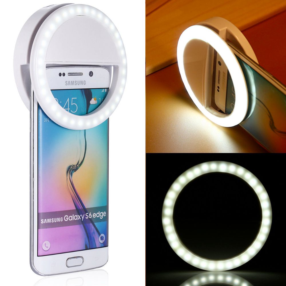 Portable Selfie Ring Light - Clip On LED Mobile Phone | Smart Glow Connect