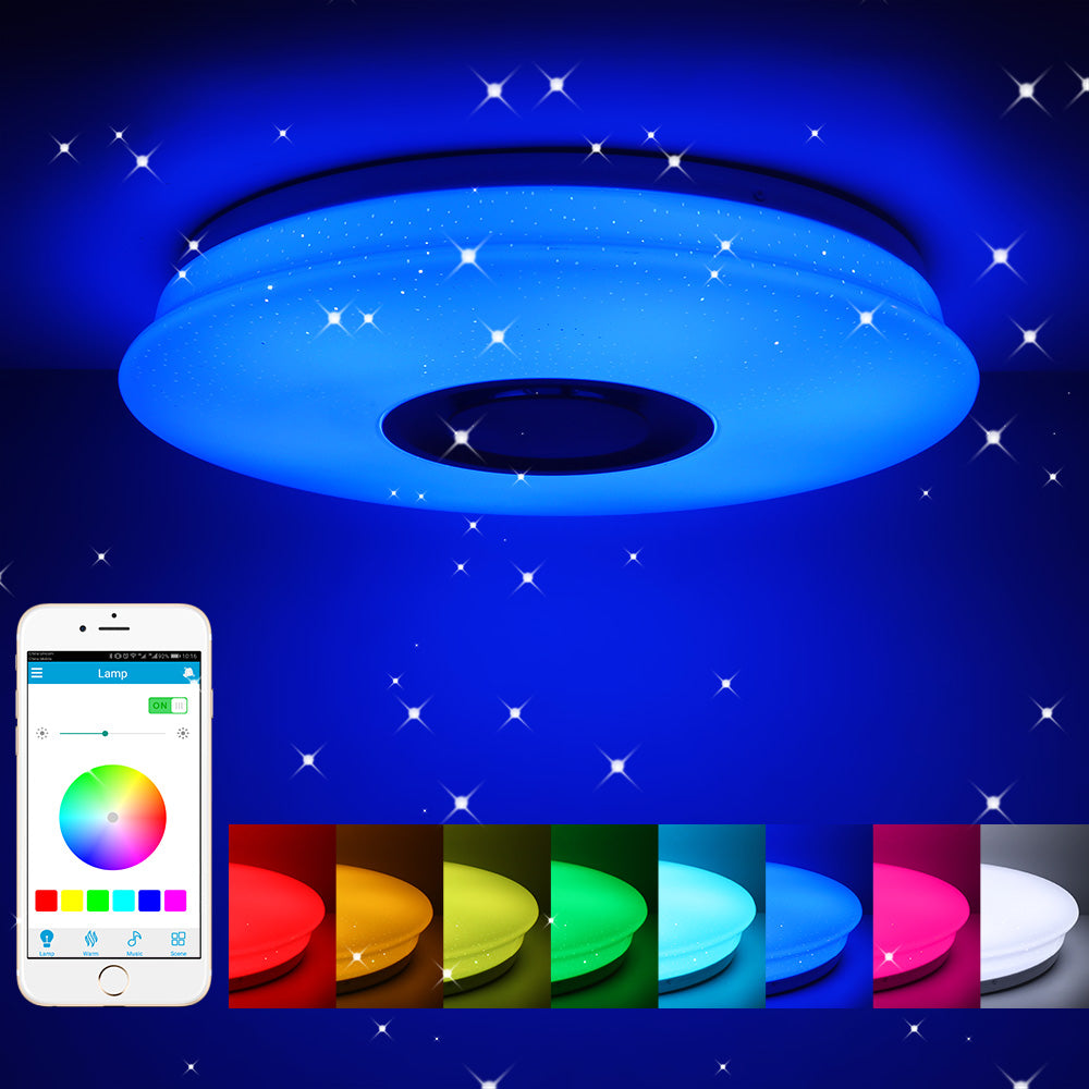  Smart RGB Ceiling Light - Music Reactive APP Control | Smart Glow Connect