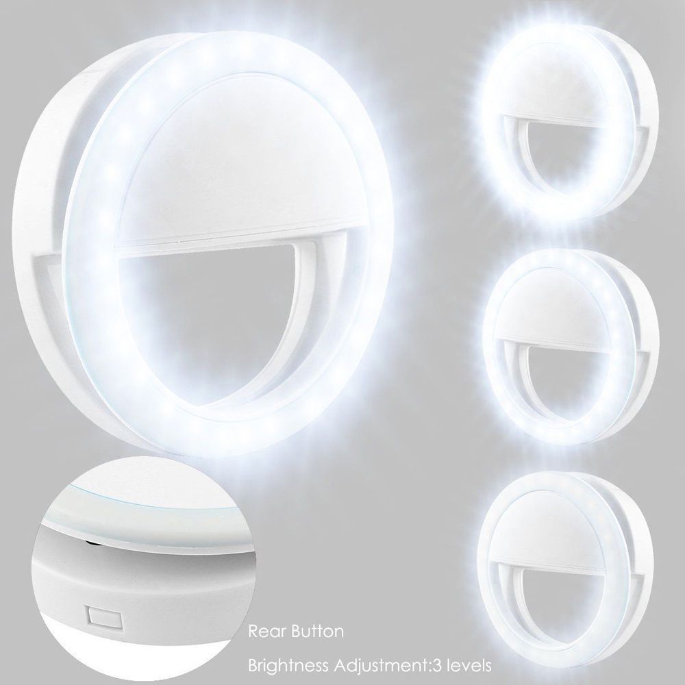 Clip On Ring Light - Portable LED Selfie Lighting | Smart Glow Connect