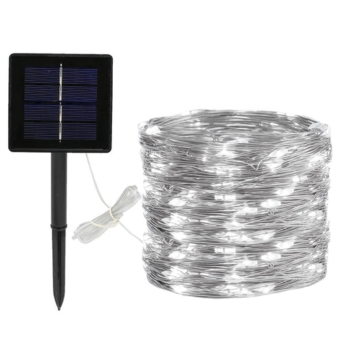 Solar Copper Wire String Lights - 22M Remote Control Outdoor Decorative | Smart Glow Connect