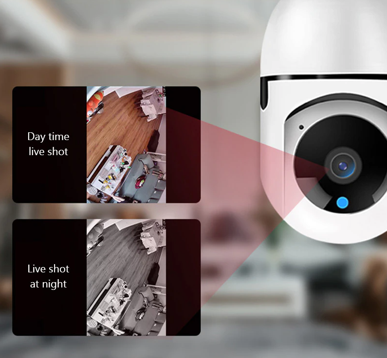 E27 Bulb Camera - 360° Panoramic 1080P WiFi Security | Smart Glow Connect