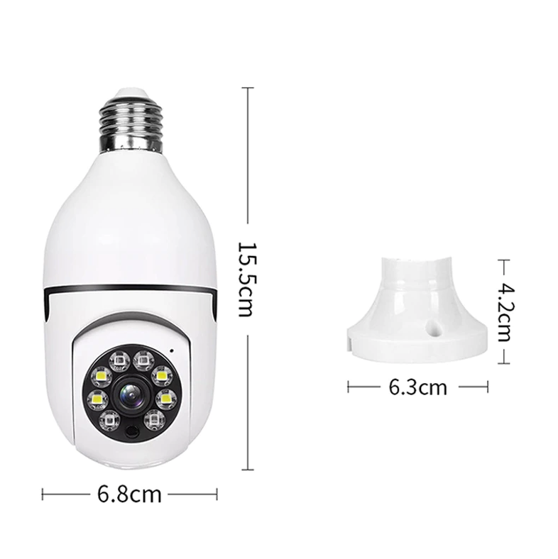 1080P WiFi Camera - 360 Degree E27 Light Bulb Security | Smart Glow Connect