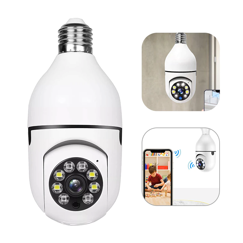  E27 Light Bulb Camera - 360 Degree 1080P WiFi Security | Smart Glow Connect