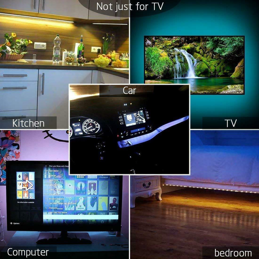  Color Changing LED Strip - USB TV Backlight Kit | Smart Glow Connect