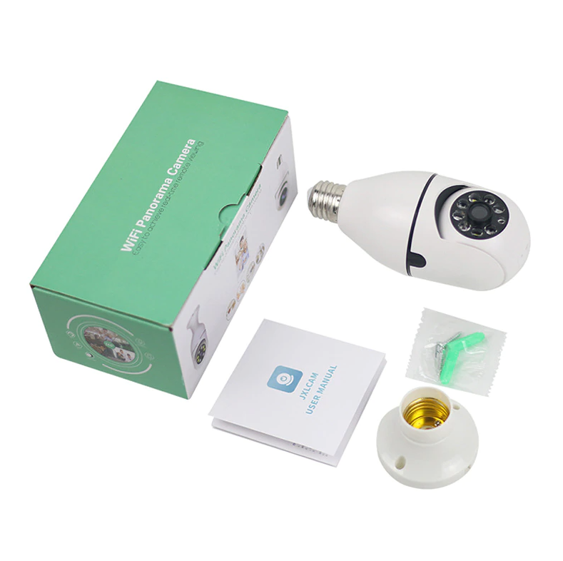 Light Bulb Security Camera - 360° 1080P WiFi IR | Smart Glow Connect