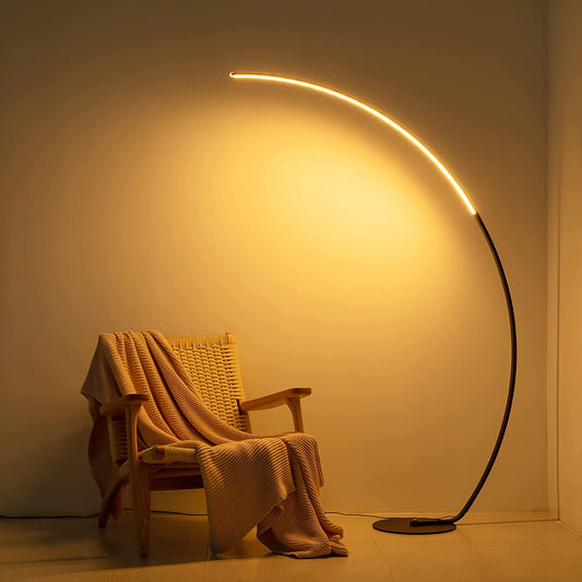  RGBW Modern Curve Floor Lamp - 16M Colors Music Sync | Smart Glow Connect
