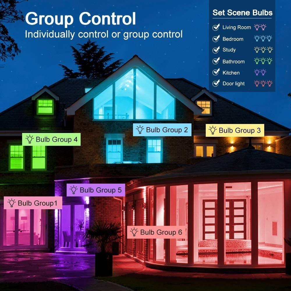 Genie Smart Candelabra - E12 LED Bulb Google Alexa | Smart Glow Connect
