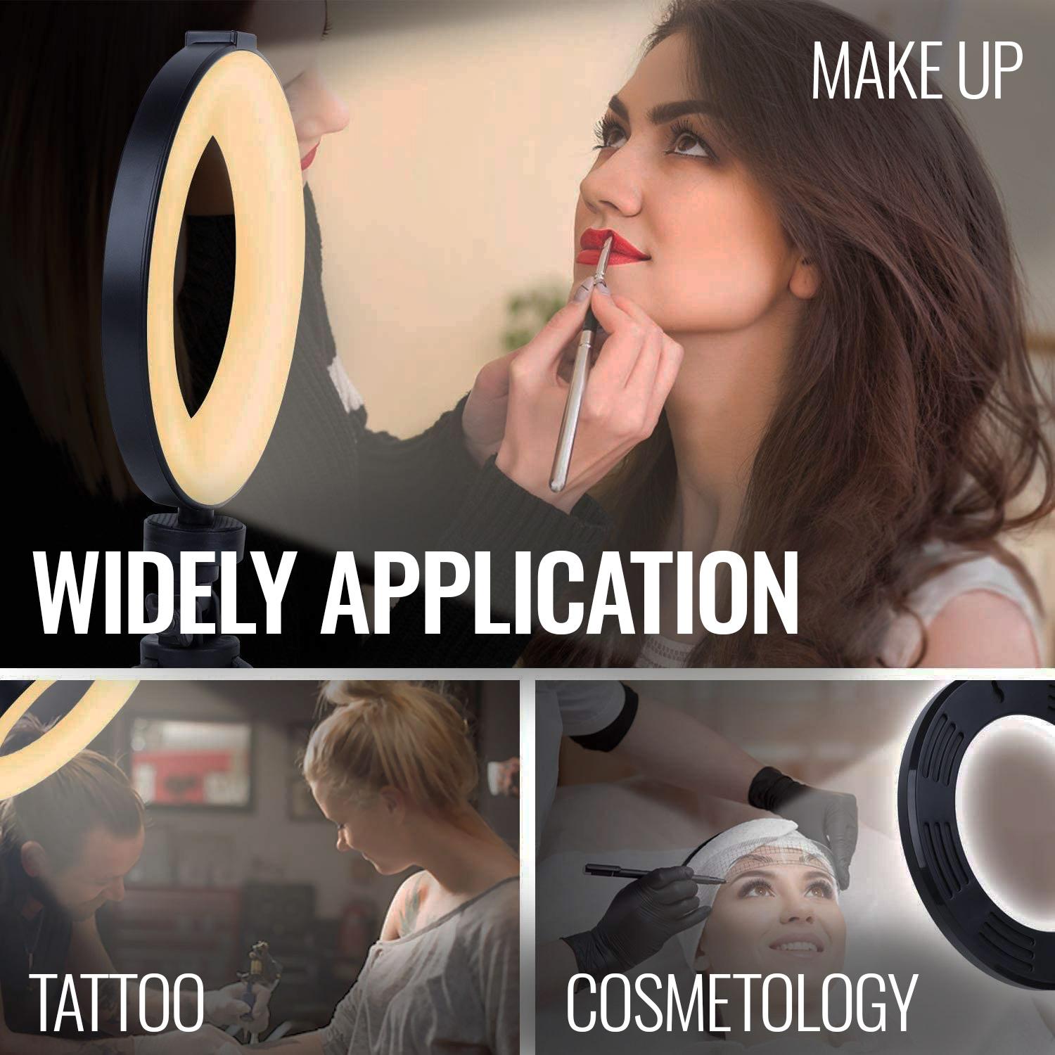 Makeup Ring Light - LED Stand Photography Video iPhone | Smart Glow Connect