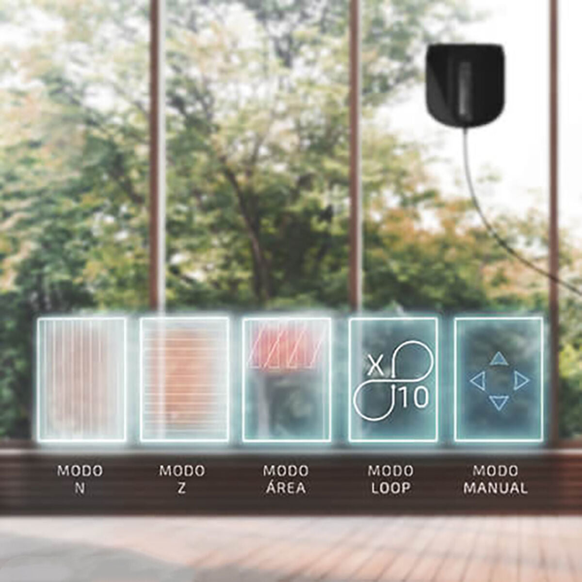 Cecotec Window Robot - Smart Cleaning WinDroid 970 Auto | Smart Glow Connect