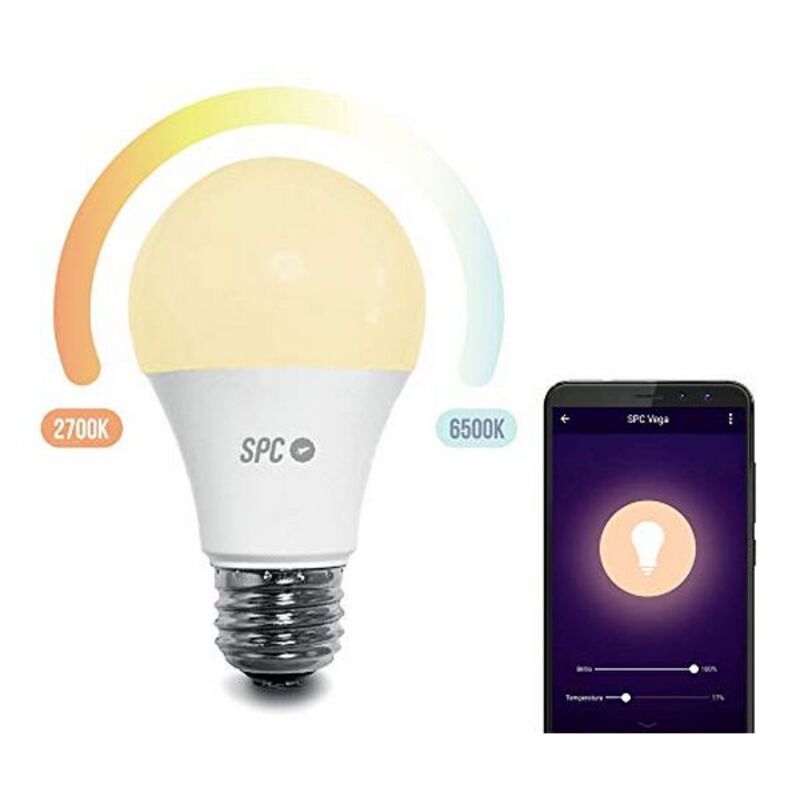 E27 Smart Bulb 10W - WiFi Adjustable White and Warm LED | Smart Glow Connect