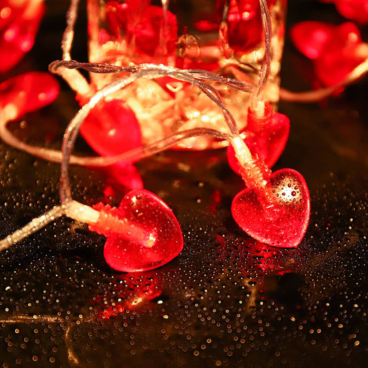  Heart-Shaped Fairy String Lights - 13FT 40 LEDs Romantic | Smart Glow Connect