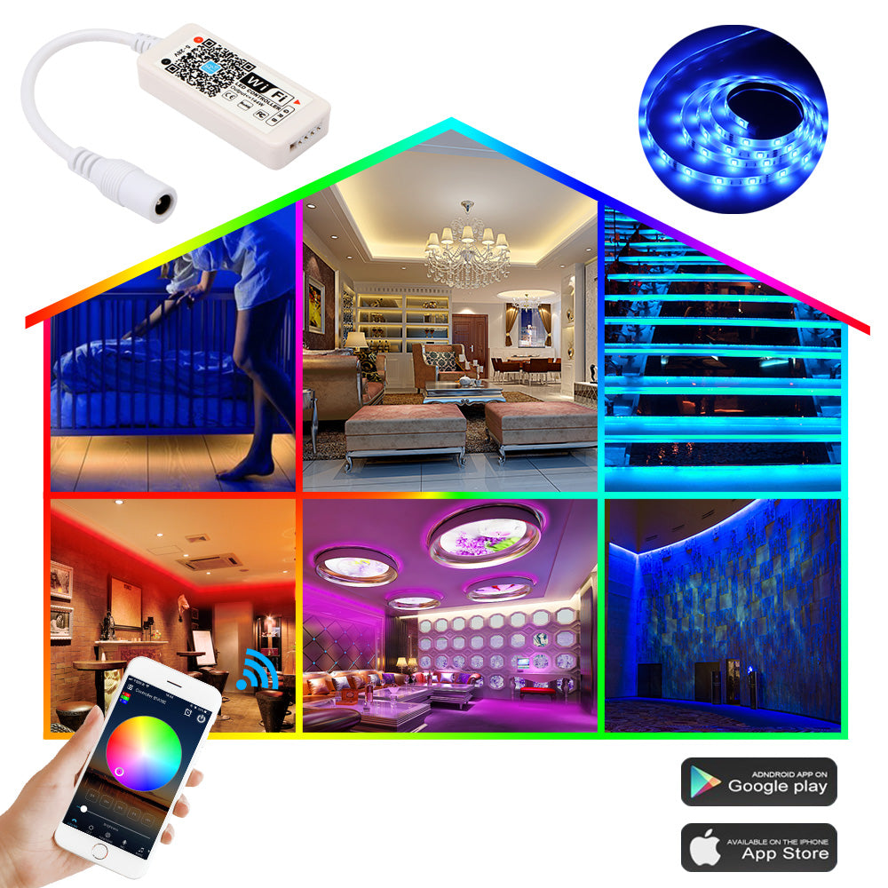  Smart LED Strip Controller - WiFi App Remote Control | Smart Glow Connect