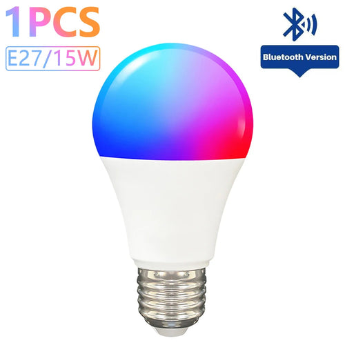 Smart LED bulb with Bluetooth connectivity. Smart LED Light 15W - Tuya App WiFi Control Bulb | Smart Glow Connect