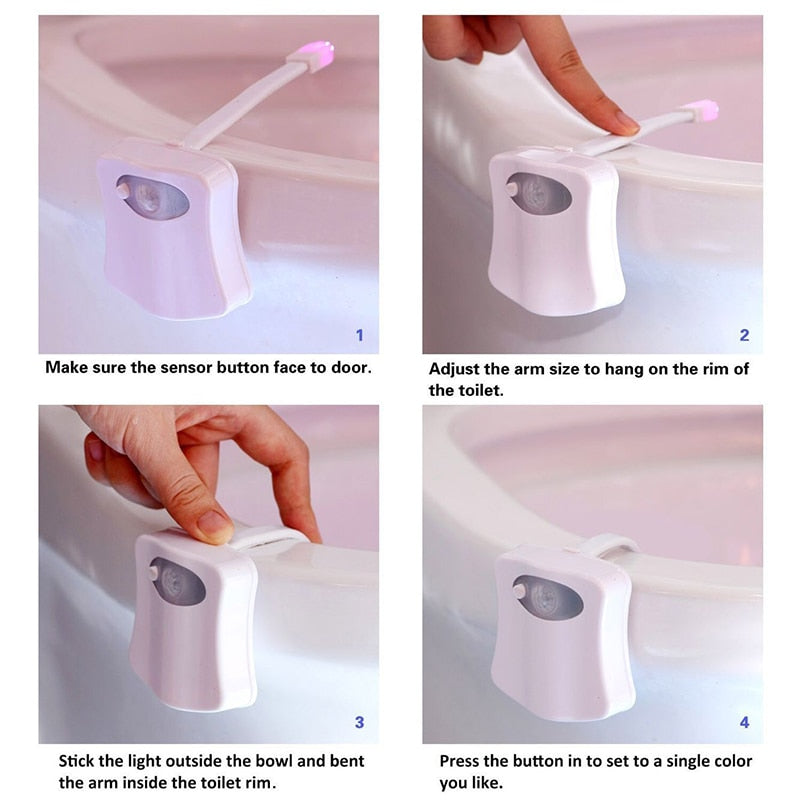 Motion Sensor Bathroom Light - Smart Toilet LED Night | Smart Glow Connect