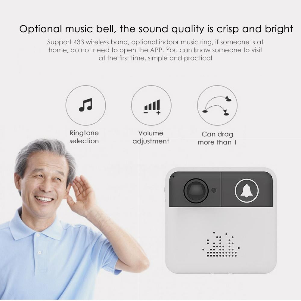  Video Doorbell WiFi - 720P HD Smart Camera Audio | Smart Glow Connect