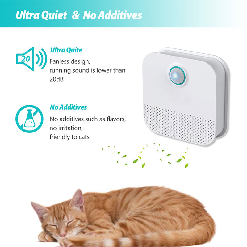 Smart Pet Odor Eliminator - Automatic Litter Box Air Purifier | Smart Glow Connect