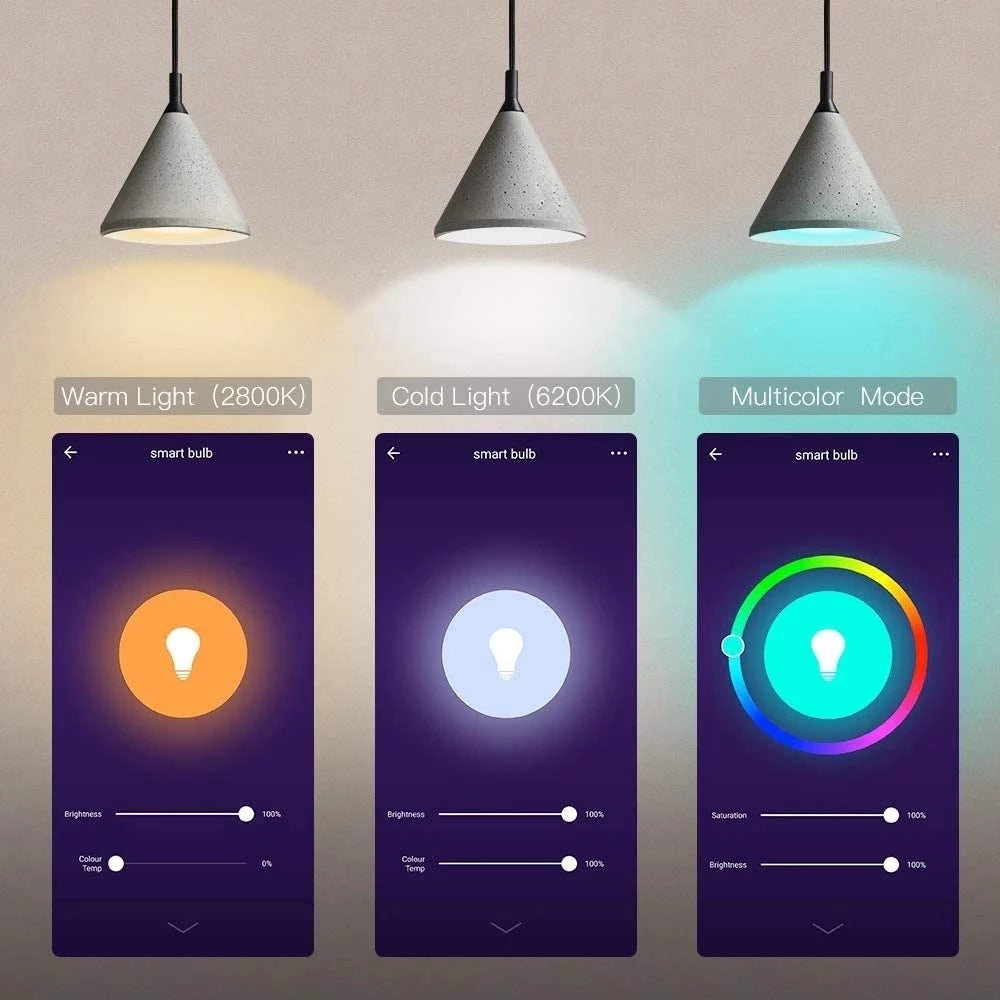 Alexa Compatible Smart Bulb - Wireless WiFi LED Light | Smart Glow Connect