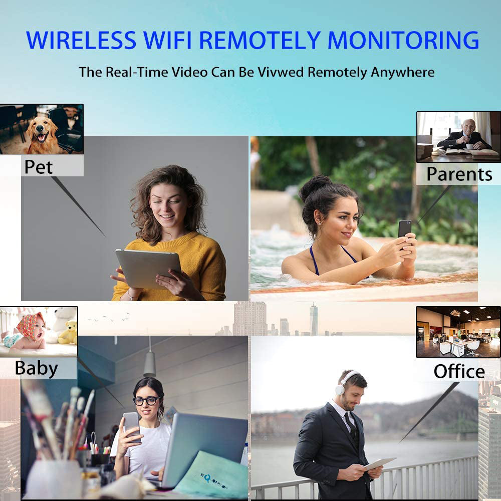 Mini WiFi Camera - 1080P USB Home Security Motion Detection | Smart Glow Connect