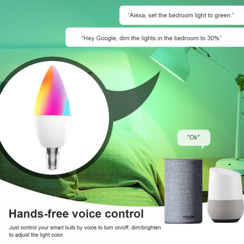  Alexa Compatible E12 Bulb - Smart Candelabra Light | Smart Glow Connect