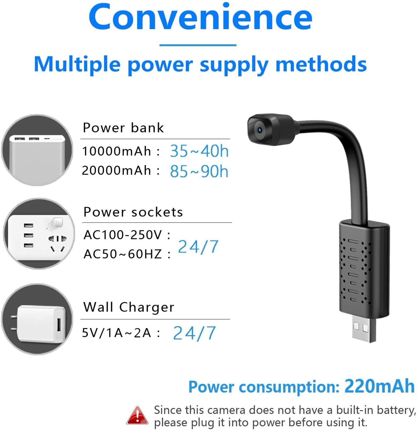 WiFi USB Camera 1080P - HD Night Vision Motion Detection | Smart Glow Connect