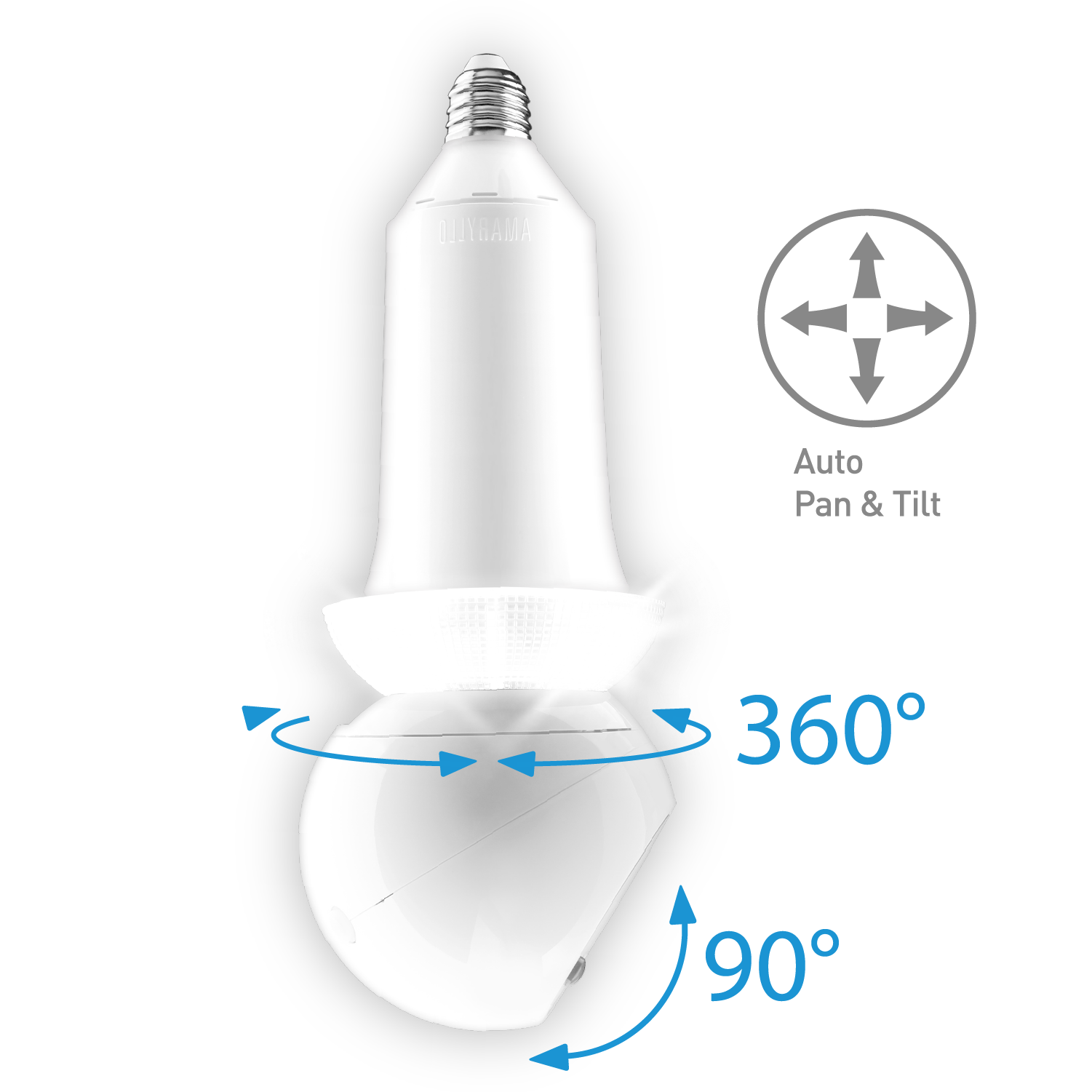 Zeus AI Camera - 360 Degree Smart Indoor Night Vision | Smart Glow Connect