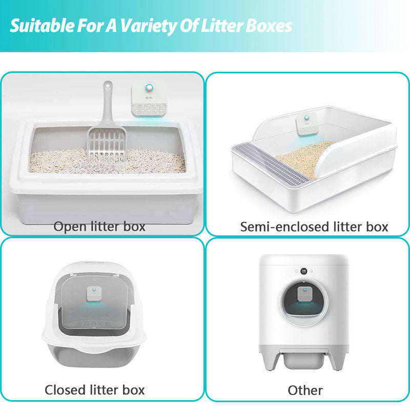  Automatic Pet Air Purifier - Litter Box Odor Control | Smart Glow Connect