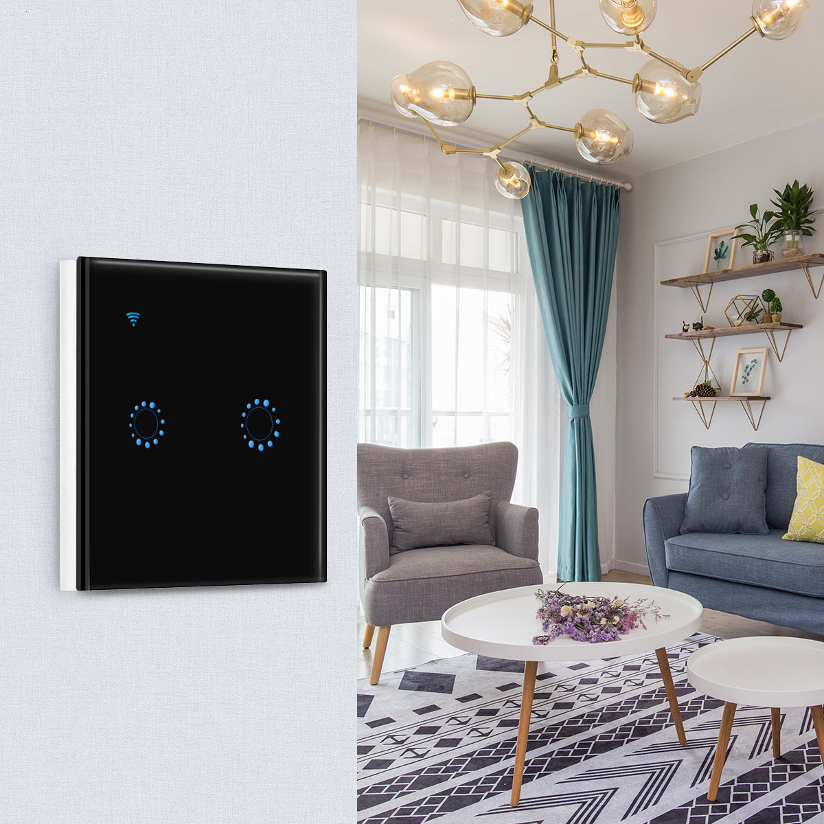 Touch Light Switch - Smart WiFi EU Alexa Google | Smart Glow Connect