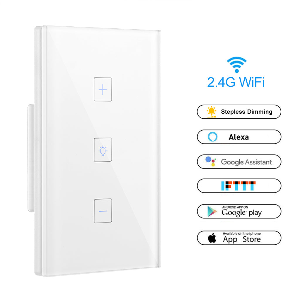 Smart Light Dimmer - Touch Control WiFi Switch with App | Smart Glow Connect