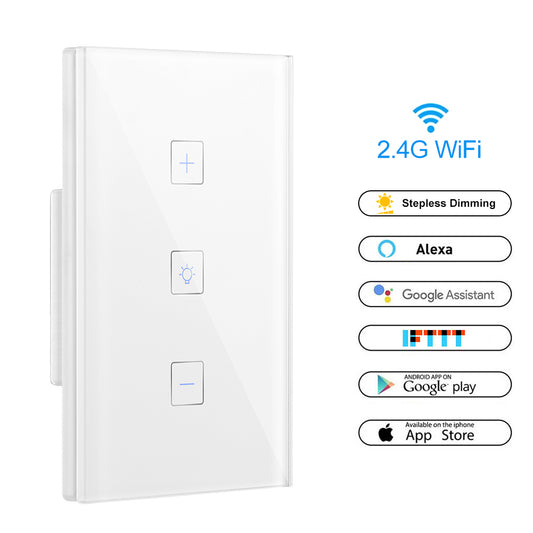 Smart Light Dimmer - Touch Control WiFi Switch with App | Smart Glow Connect