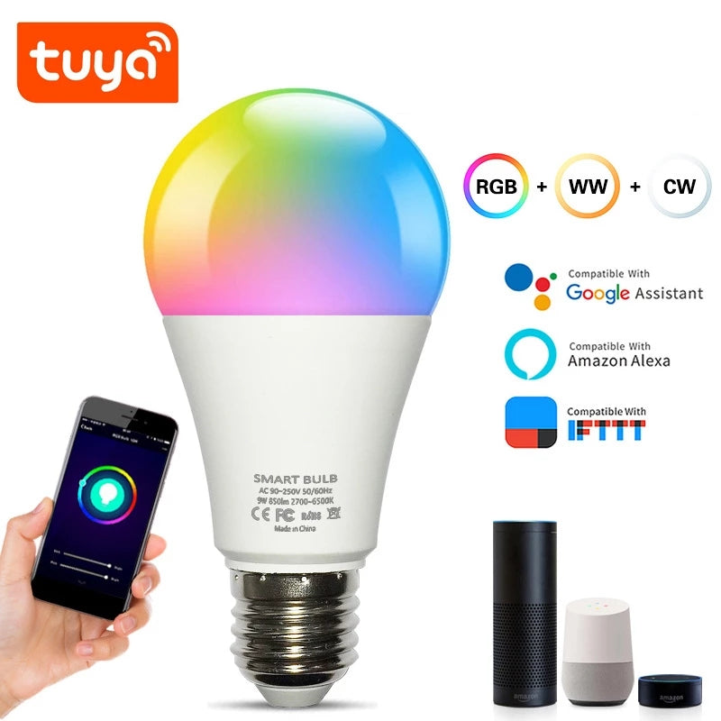Smart WiFi Bulb E26 - Alexa Google Assistant Compatible | Smart Glow Connect