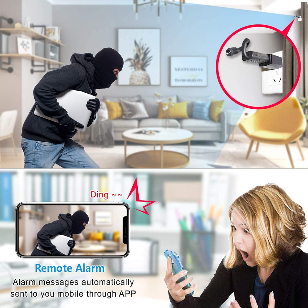 Mini USB WiFi Camera - 1080P Home Security Motion Detection | Smart Glow Connect
