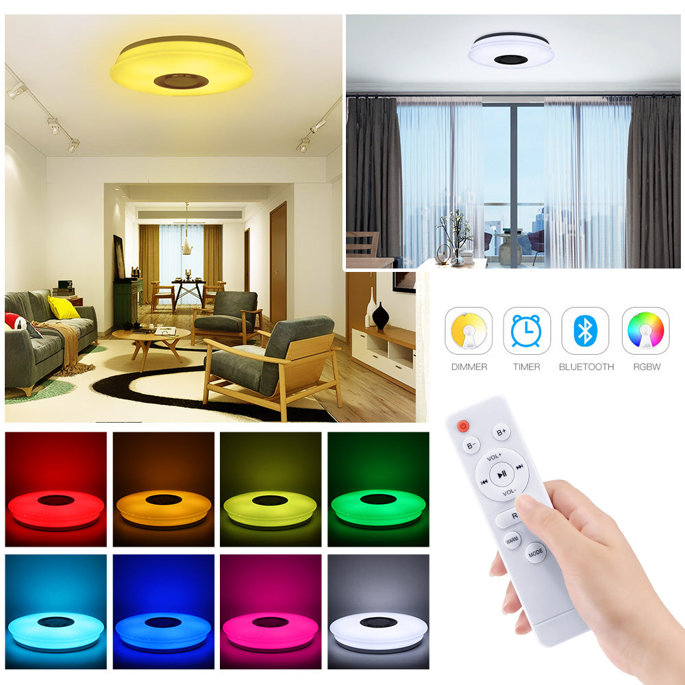 Smart RGB LED Ceiling Light - Music Sync App Remote Control | Smart Glow Connect