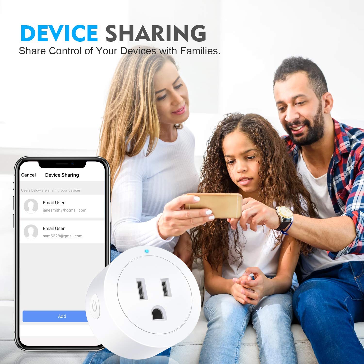 Alexa Smart Plug - Amysen 4-Pack WiFi Compatible Outlets | Smart Glow Connect