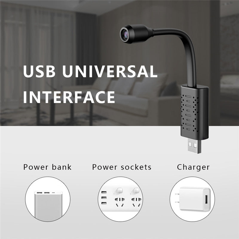  1080P Mini Camera - WiFi USB Motion Detection Security | Smart Glow Connect