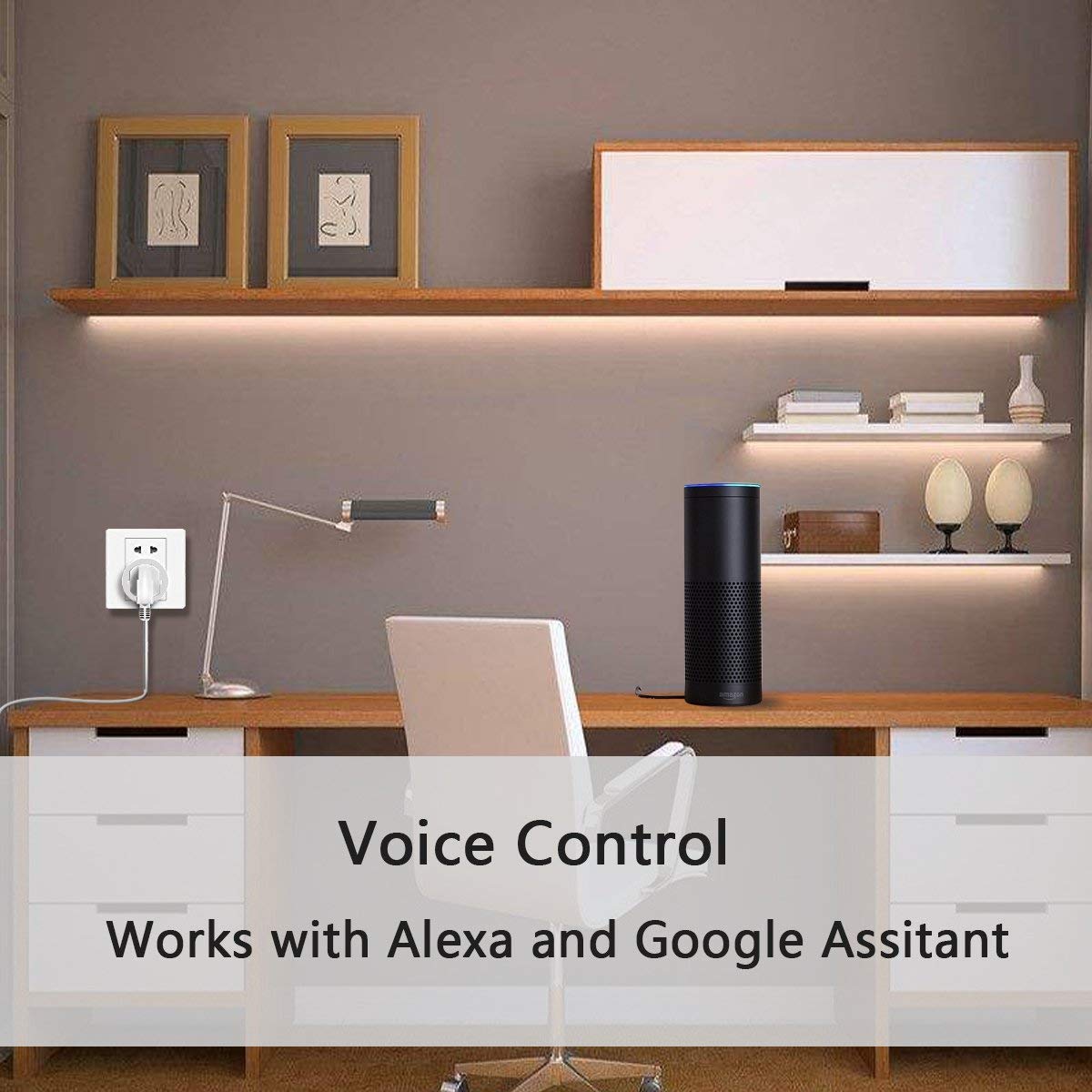 Amysen Smart Plug - 4-Pack WiFi Alexa Compatible Outlets | Smart Glow Connect