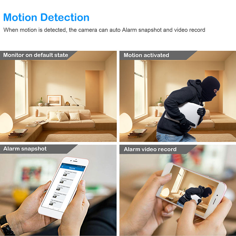  WiFi 1080P Camera - HD USB Night Vision Motion Detection | Smart Glow Connect