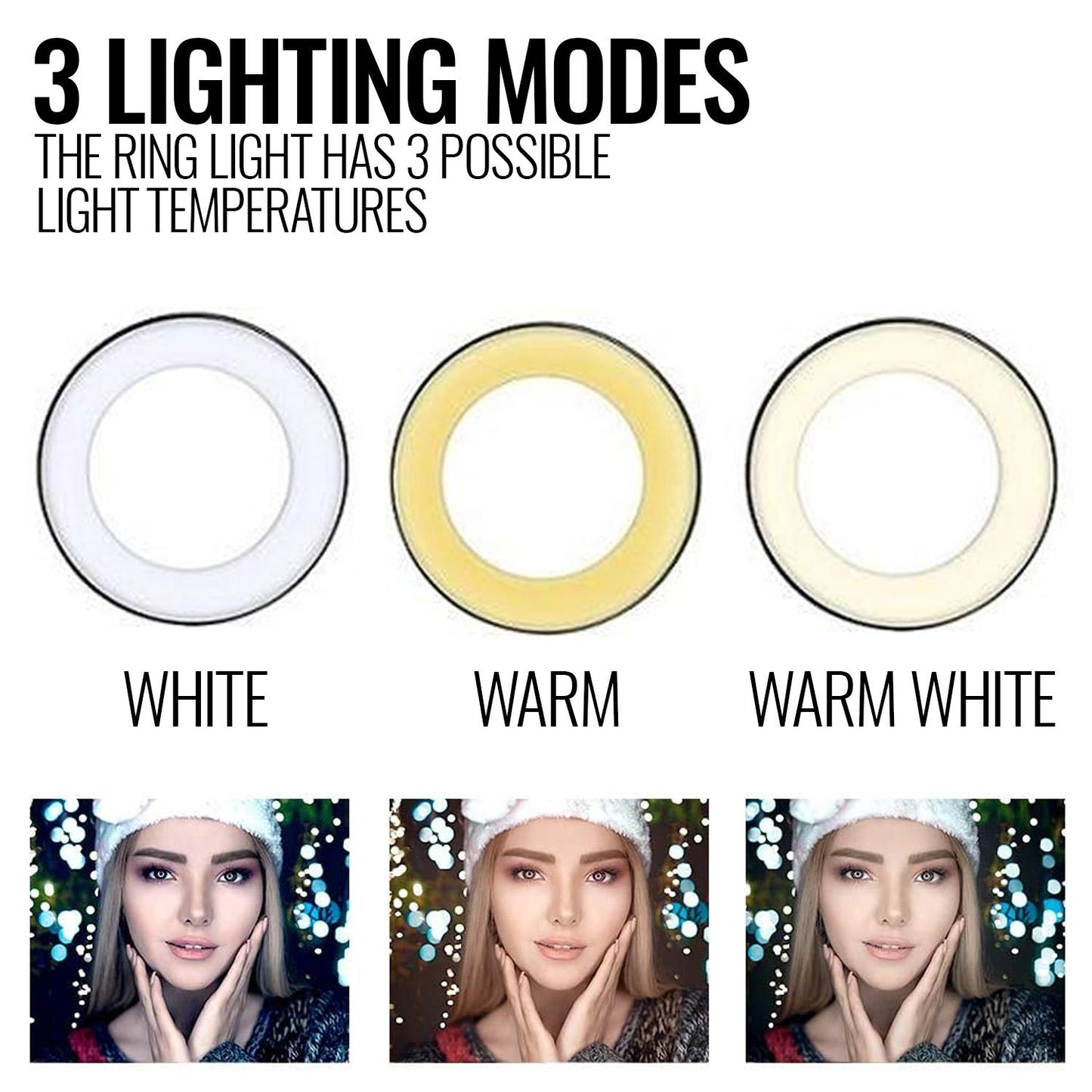 Ring Light Stand - LED Makeup Photography for iPhone | Smart Glow Connect