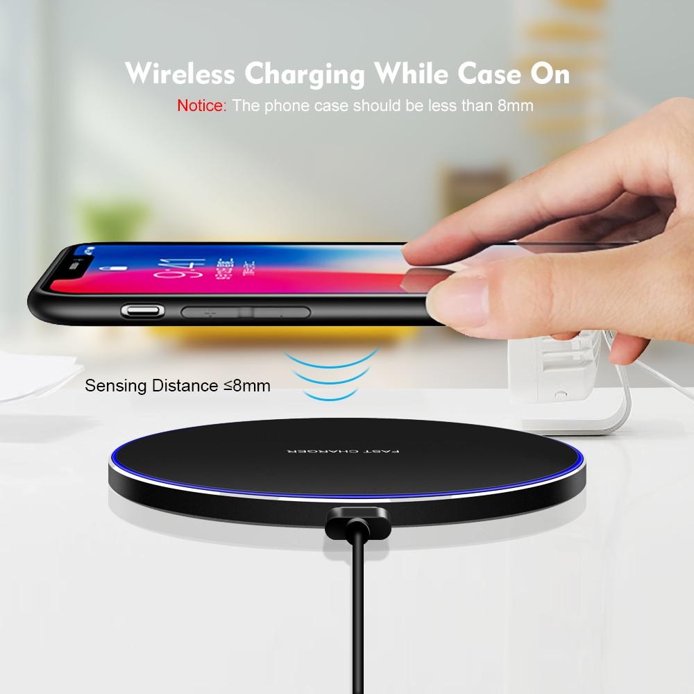 Dragon W9 30W Fast Wireless Charging Pad | Smart Glow Connect