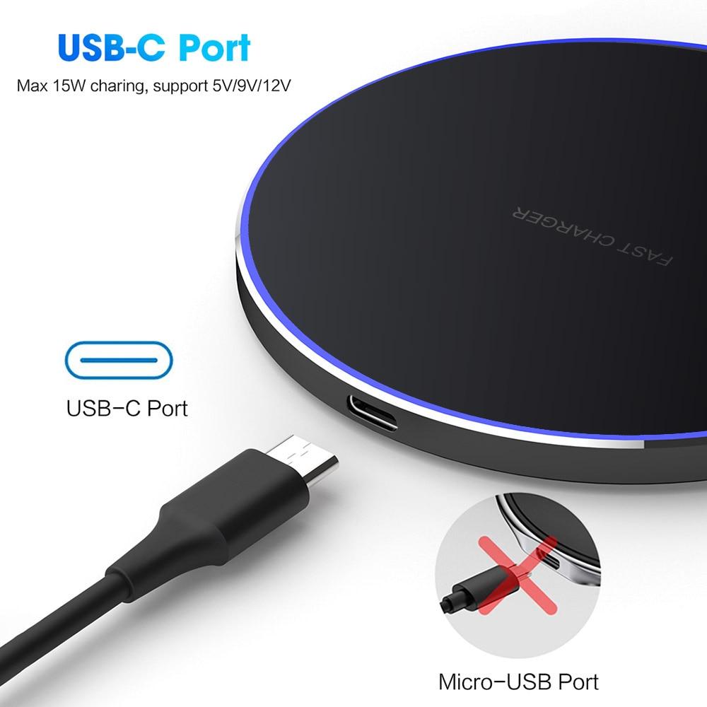 Dragon W9 30W Fast Wireless Charging Pad | Smart Glow Connect