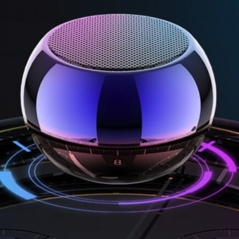  Mini Wireless Speaker - Compact Metal and ABS Design | Smart Glow Connect